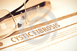 Cystic Fibrosis. Medicine. 3D Illustration. photo