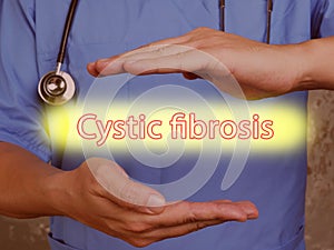 Cystic fibrosis sign on the piece of paper