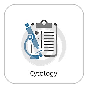 Cytology and Medical Services Flat Icon photo