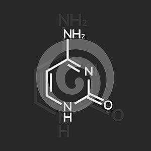 Cytosine chemical formula