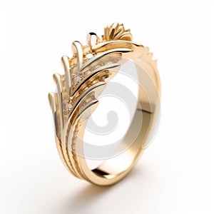 Cytuss Gold Leaf Ring - Ivy Design Inspired By Crown