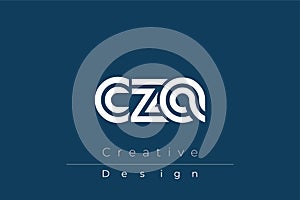 CZA Creative Unique Modern Letter Logo Design