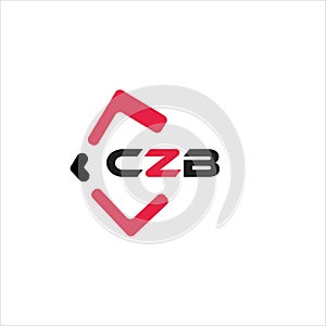 CZB creative minimalist letter logo. CZB unique vector initials alphabet letter logo design