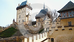 Czech castle Karlstein side view