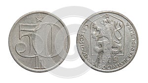 Czech Crown Coins,50 CZK.