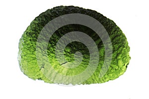 czech moldavite isolated