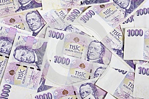 Czech money 1000 photo