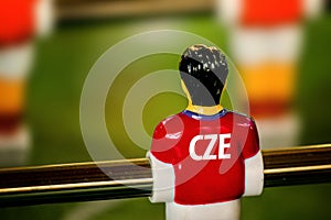 Czech National Jersey on Vintage Foosball, Table Soccer Game