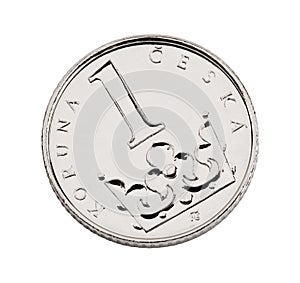 Czech one-crown coin