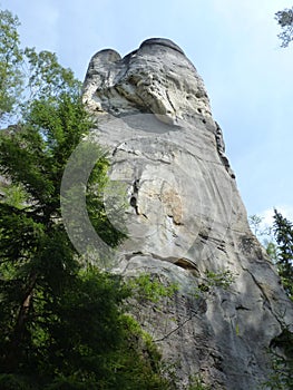 Czech Republic, Adrszpach Rocks - Skalne Miasto in Adrszpach Rocks i.