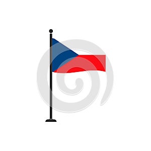 Czech republic flag vector isolated 4