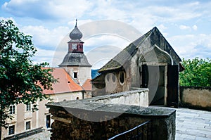 Czech Republic -Moravia- Pernstein Castle guard tower 2