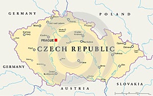 Czech Republic Political Map