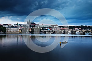 Czech Republic: Prague after sunset