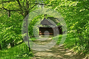 Czech republic, Roznov pod Radhostem, Historic house in the museum