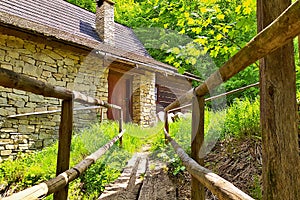 Czech republic, Roznov pod Radhostem, Historic house in the museum