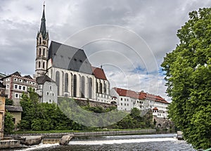 Czech Republic. St. Vitus Catholic church in Cesky Krumlov