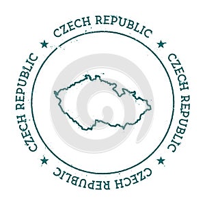Czech Republic vector map.