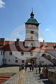 Czech, Romanesque architecture, tourism, castle Bouzov, Olomouc, beautiful view, antiquary, noble family,