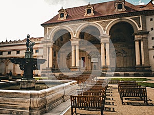 Czech senat building in Prague Waldstein Gardens photo