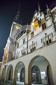 Czechia`s Olomouc Town Hall in Christmas