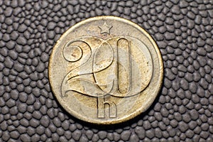 Czechoslovakia 20 heller coin