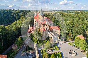 Czocha castle in Lower Silesia in Poland