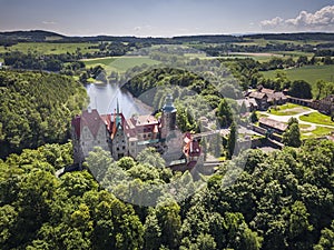 Czocha castle in summer