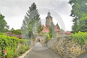 Czocha Castle in the village of Sucha in Poland