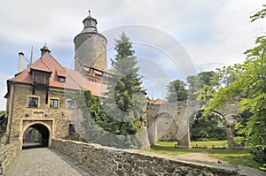 Czocha Castle in the village of Sucha in Poland