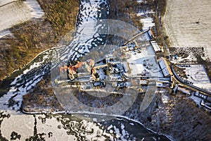 Czocha Castle in winter