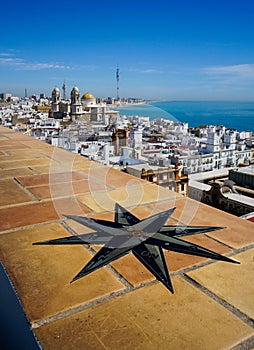 CÃÂ¡diz Cathedral seen from Torre Tavira photo