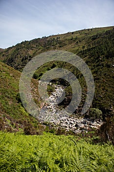 CÃÂ¡vado river in Cabril, following the valley photo