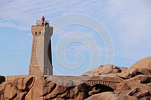 The CÃ´te de granit rose or Pink Granite Coast