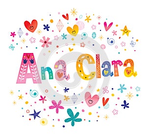 Ana Clara girls name photo