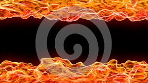 3d abstract background of flame and heat wave