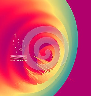 3d abstract background. Futuristic technology style. Big data graph visualization.