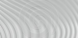 3D Abstract Background of Grey White Curve Lines, illustration