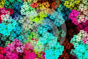 3d abstract computer generated fractal design.