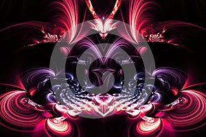 3d abstract computer generated fractal design photo