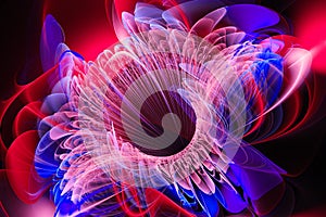 3d abstract computer generated fractal design photo