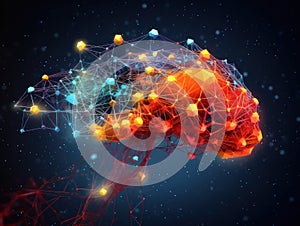 3d Abstract Data Visualization background