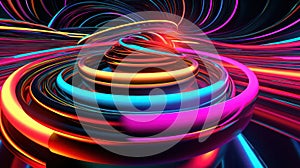 3d Abstract Data Visualization background