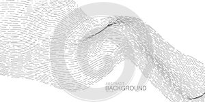 3D abstract digital stream