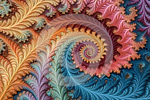 3D abstract fractal design photo
