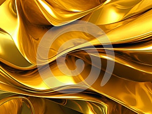 Golden abstract background, AI Generated