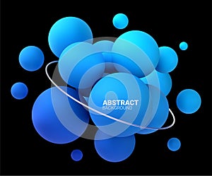 3d abstract liquid blobs.