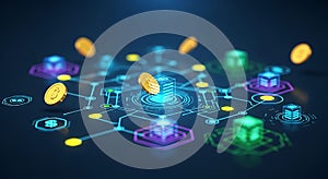 Cryptocurrency blockchain technology data flow