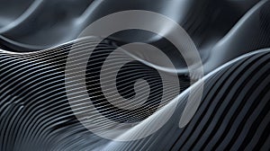 3D Abstract Wave Texture Background