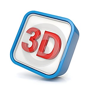 3D Activity UI Icon Isolated on White